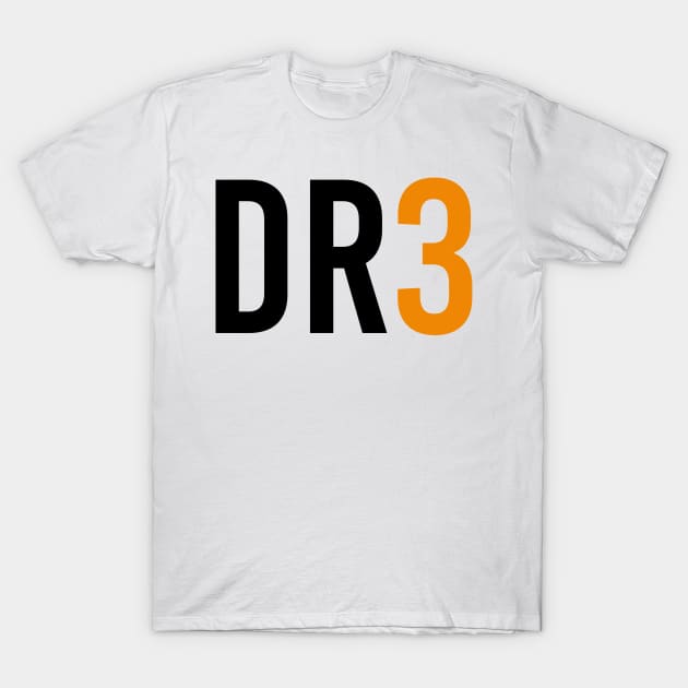 Daniel Ricciardo 3 - Driver Initials and Number T-Shirt by GreazyL